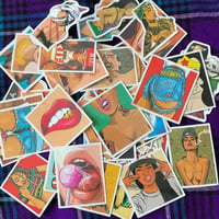 47枚セット　タトゥーガール　セクシー　ヒップホップ　Tattoo sexy girl hiphop sticker ステッカー シール