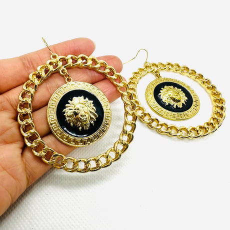 在庫処分SALE　Designed in USA　ライオン　ピアス　ヒップホップ　90年代　90’s hiphop