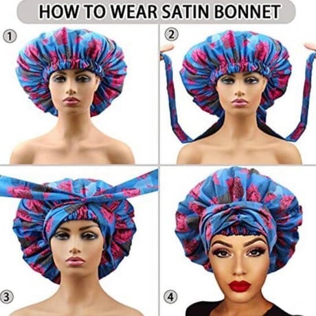 アフリカンプリント　ボンネット　キャップ　らくらくターバン　ターバン帽子　ヘッドラップ　African print Bonnet cap Head wrap Mud print