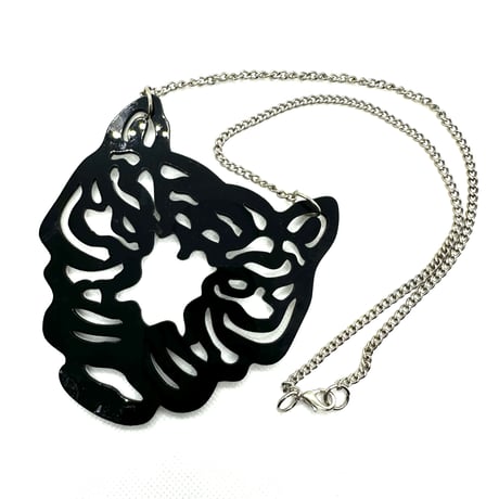 在庫処分SALE　虎　タイガー　リバーシブル　ブラック　ホワイト　ネックレス　ヒップホップ　90年代　90’s hiphop Bling Bling