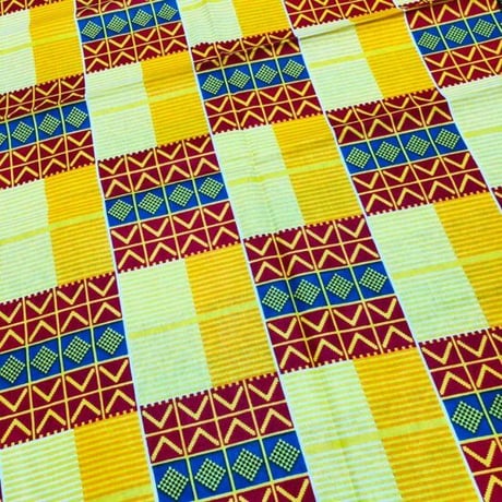 アフリカンプリント　ケンテ　アフリカ布　ヘッドラップ　ターバン　African print Head wrap kente