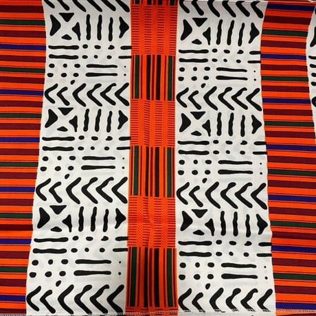 アフリカンプリント　アフリカ布　ヘッドラップ　ターバン　African print Head wrap