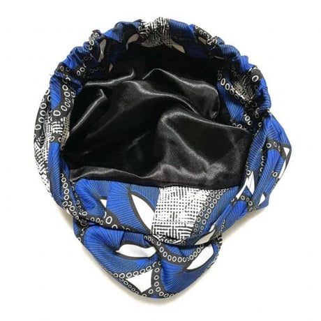 アフリカンプリント　らくらくターバン　ターバン帽子　ヘッドラップ　African print Head wrap