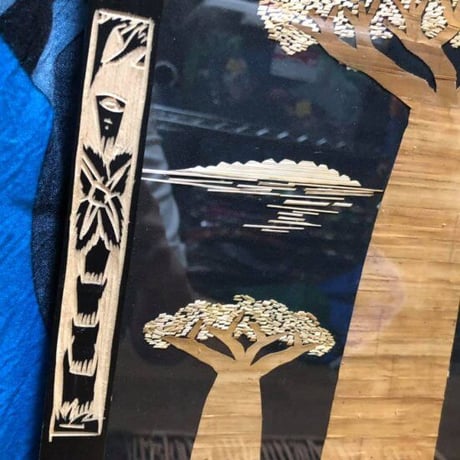 マダガスカル　ハンドメイド　バオバブ　アート　インテリア　Madagascar Baobab Art