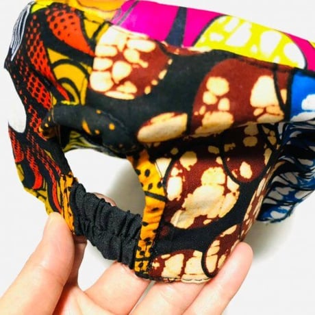 アフリカンプリント　ミリタリーキャップ　パーニュ　キテンゲ　キャップ　ハット　帽子　African print cap