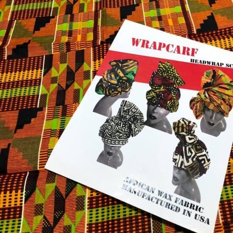 アフリカンプリント　アフリカ布　ケンテ　ヘッドラップ　ターバン　African print Head wrap Turban kente