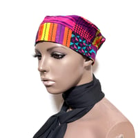 アフリカンプリント　パーニュ　キテンゲ　キャップ　ハット　帽子　African print Kufi Hat