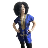 《Fair trade/売上10%を孤児院募金》エチオピア　民族衣装　刺繍入り　トップス　 アフリカ　Ethiopia Traditional dress