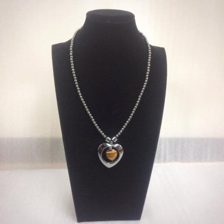 Made in Kenya　アフリカ　ケニア　ヘマタイト　天然石　パワーストーン　ハンドメイド　ネックレス