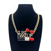 在庫処分SALE　ゴールド　チェーン　I DO MAKE UP　メイク　ネックレス　ヒップホップ　90年代　90’s hiphop Bling Bling