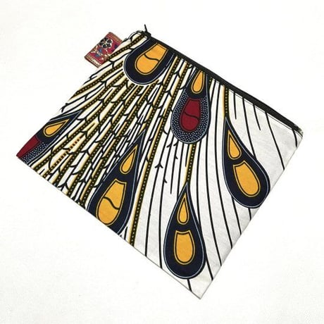 アフリカンプリント　アフリカ布　ハンドメイド　ポーチ　African print porch
