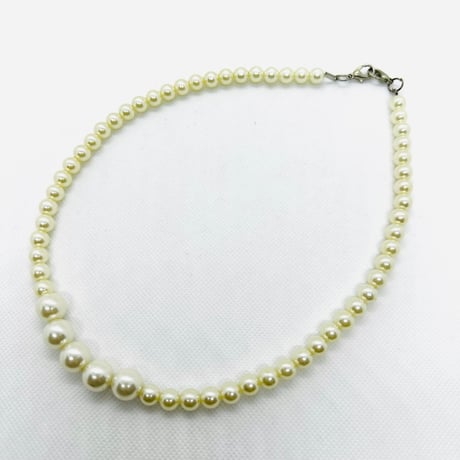 在庫処分SALE　パール　ネックレス　ヒップホップ　90年代　90’s hiphop Bling Bling