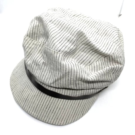 ≪委託商品≫CABALLERO　キャバレロ　ハンチング帽　オフホワイト　ストライプ柄　フィテード　キャップ　FITTED　帽子