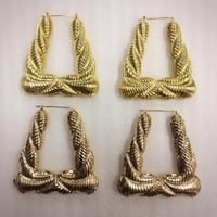 7cm　hiphop　90's　ビッグサイズ　ドアノッカーピアス　ゴールドピアス　ゴールド　ヒップホップ