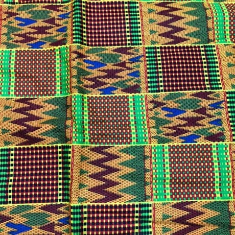 《商品説明をお読み下さい》アフリカ布　布　ケンテ　kente　ハンドメイド　パーニュ　キテンゲ　アフリカンバティック　アフリカンプリント布