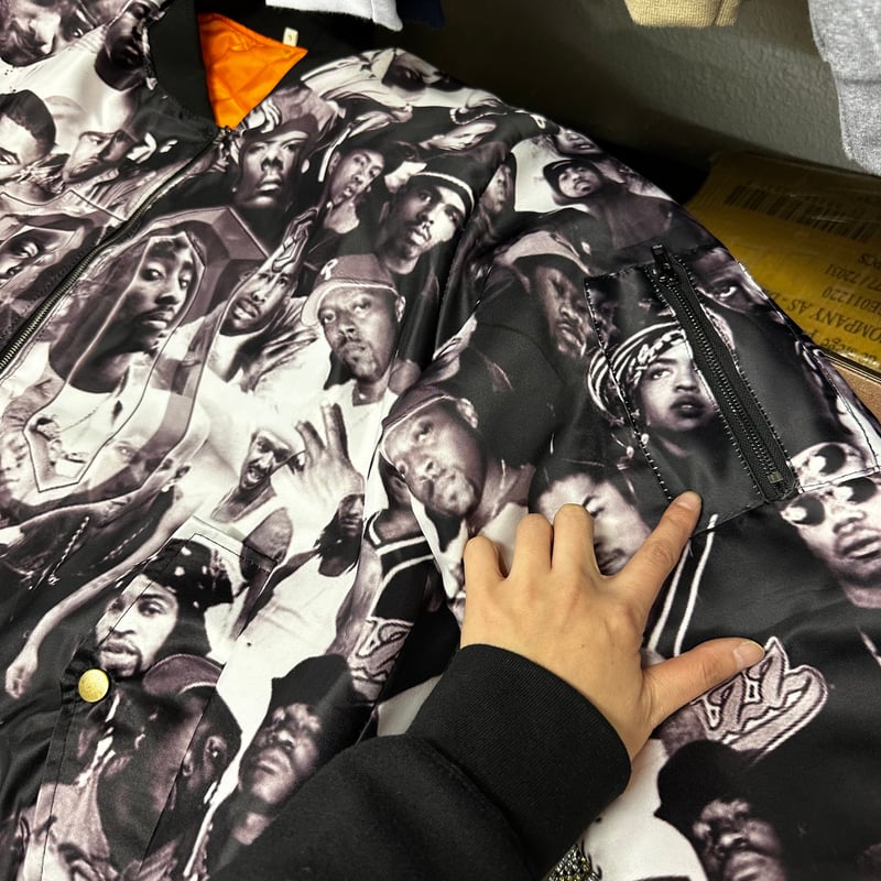 90's hiphop47枚 ヒップホップ 90年代 ヒップホップ アーティスト ユニセックス ボンバー