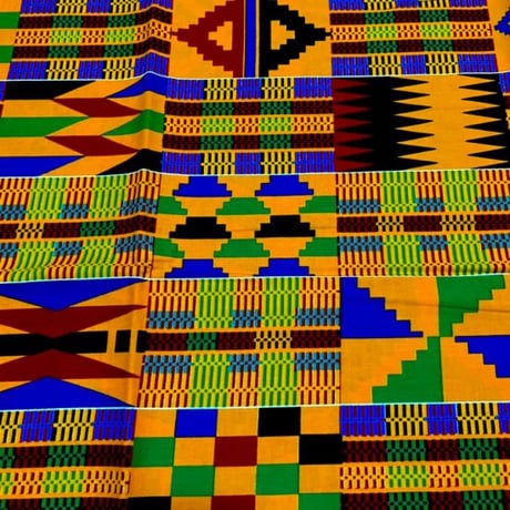《商品説明をお読み下さい》アフリカ布　布　ケンテ　kente　ハンドメイド　パーニュ　キテンゲ　アフリカンバティック　アフリカンプリント布