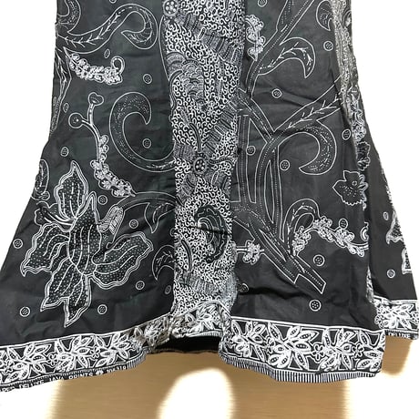 USED Made in Africa Congo アフリカンプリント　ブラック　ドレス　セットアップ　African print dress