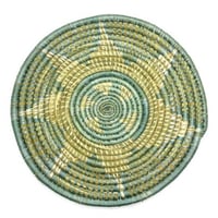 Made in Rwanda　アフリカ　ルワンダ　ハンドメイド　手織り　マット　インテリア　Africa Rwandan Woven mat