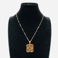 アフリカ　ガーナ　シンボル　アディンクラ　ゴールド　ピアス　Africa Ghana Adinkra DWENNIMMEN