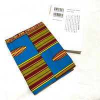 アフリカンプリント　ハンドメイド　ケンテ　ブックカバー　文庫サイズ　小説サイズ　150×106mm　アフリカ布　African print handmade Kente