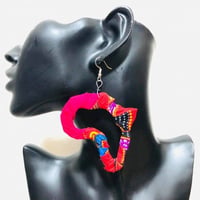 Made in Kenya　アフリカ　ケニア　アフリカンプリント　アフリカ大陸　ピアス　Kenya