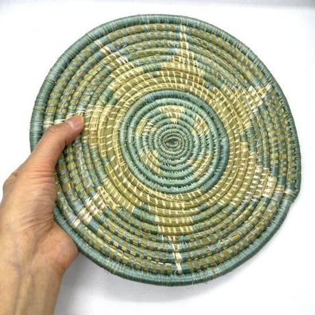 Made in Rwanda　アフリカ　ルワンダ　ハンドメイド　手織り　マット　インテリア　Africa Rwandan Woven mat