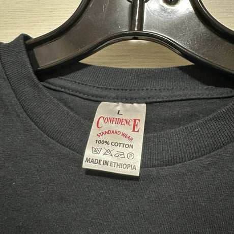 《Fair trade/売上10%を孤児院募金》刺繡　エチオピア　イラスト　Tシャツ　 アフリカ　T-Shirt　Ethiopia