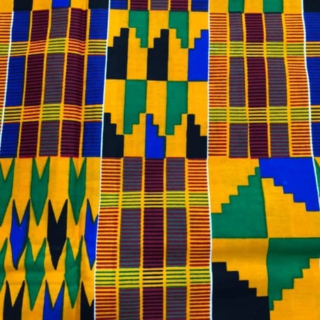 《商品説明をお読み下さい》アフリカ布　布　ケンテ　kente　ハンドメイド　パーニュ　キテンゲ　アフリカンバティック　アフリカンプリント布