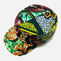 アフリカンプリント　ミリタリーキャップ　パーニュ　キテンゲ　キャップ　ハット　帽子　African print cap