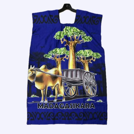 Made in Africa Madagascar マダガスカル　バオバブと牛  ワンピース
