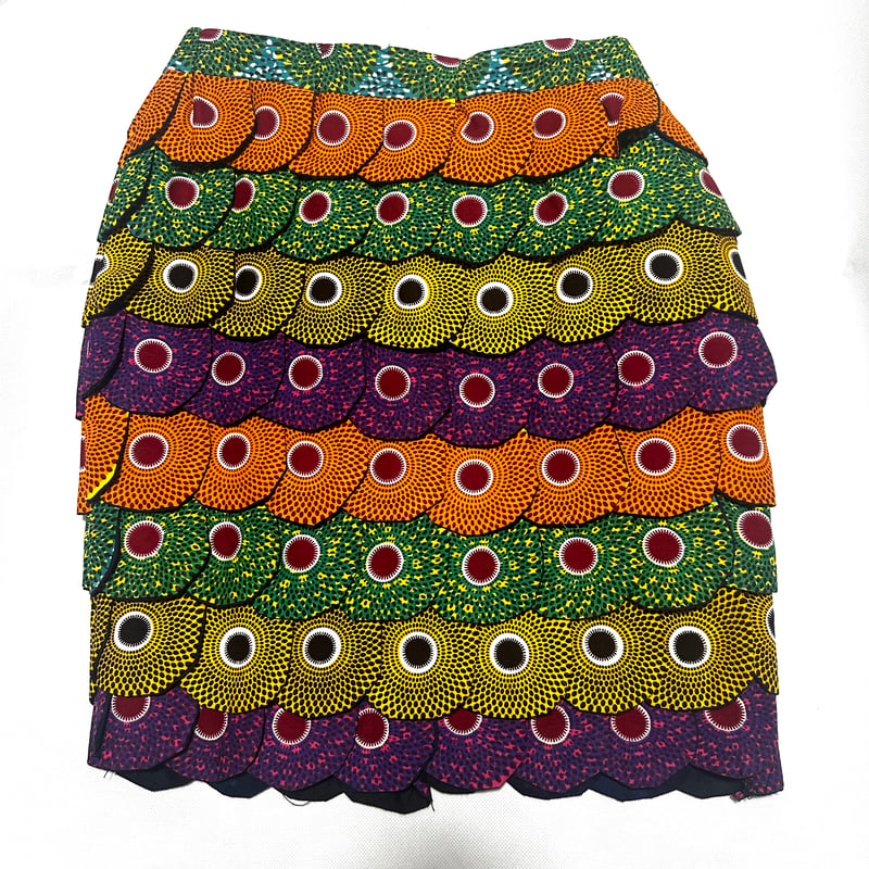 アフリカンプリント アイ柄 カラフル スカート African print アフリカンプリント アイ柄 カラフル スカート African print
