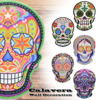 カラベラ　メキシカンスカル　カラベラプリント　ウォールデコレーション　壁掛け　Ethnic Bohemian Interior