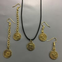 セット　エジプト　Egypt　ホルス　ホルスの目　Horus　ゴールド　シルバー　ミニ　ネックレス　ピアス