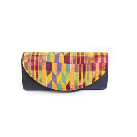 Made in Ghana　アフリカ　ガーナ産　ケンテ　クラッチバッグ　Africa Kente