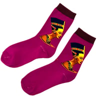 エジプト　ネフェルティティ　靴下　ソックス　African print Egypt Nefertiti socks