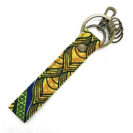 アフリカンプリント　アフリカ布　パーニュ　キテンゲ　ハンドメイド　キーホルダー　African print
