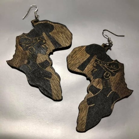 アフリカ　アフリカン　アフリカ大陸　ピアス　Africa　African map