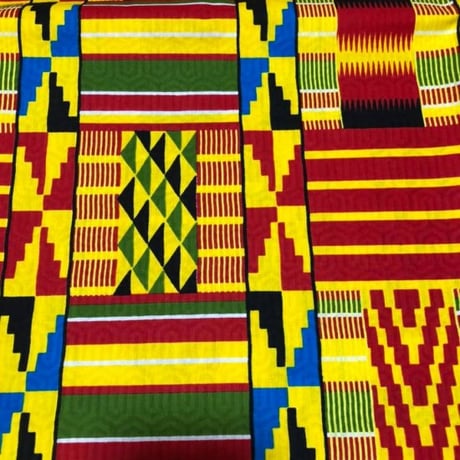 《商品説明をお読み下さい》型押しプリント　ワックスプリント　アフリカ布　布　ケンテ　kente　ハンドメイド　パーニュ　キテンゲ　アフリカンバティック　アフリカンプリント布