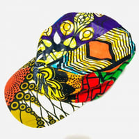 アフリカンプリント　ミリタリーキャップ　パーニュ　キテンゲ　キャップ　ハット　帽子　African print cap
