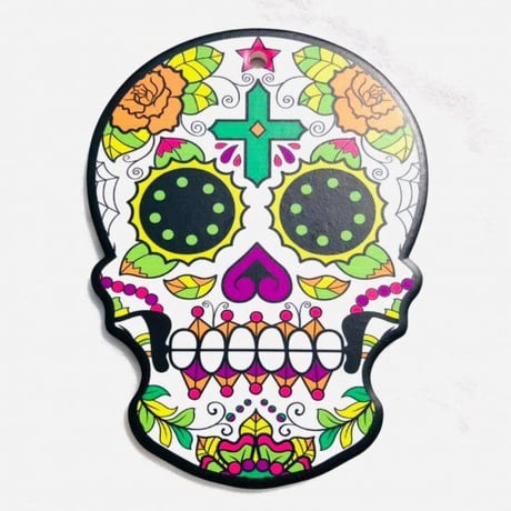 カラベラ　メキシカンスカル　カラベラプリント　ウォールデコレーション　壁掛け　Ethnic Bohemian Interior