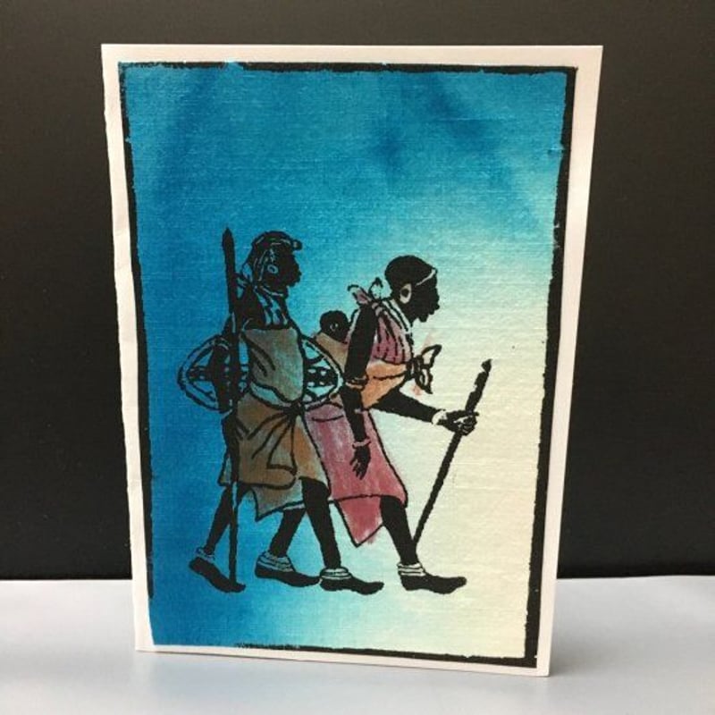 Made in Kenya アフリカ ケニア アート 絵画 絵 ポストカード