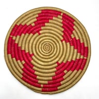 Made in Rwanda　アフリカ　ルワンダ　ハンドメイド　手織り　マット　インテリア　Africa Rwandan Woven mat