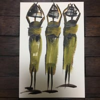 Art of Africa　ポストカード　アート　アフリカ　アフリカンアート　ガーナ　絵画　インテリア
