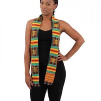 Made in Ghana 手織り　織物　アフリカ　ケンテ　スカーフ　飾り　インテリア　帯　Africa Kente