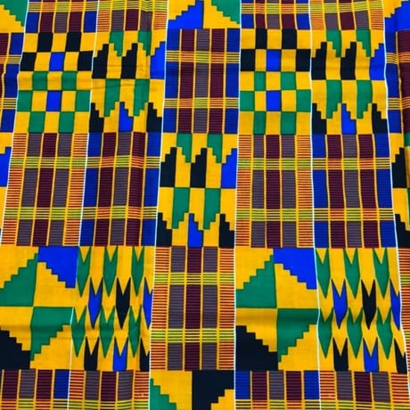 《商品説明をお読み下さい》アフリカ布　布　ケンテ　kente　ハンドメイド　パーニュ　キテンゲ　アフリカンバティック　アフリカンプリント布