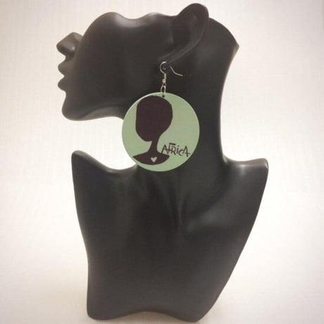 アフリカ　アフリカン　ブラック　ピアス　Africa　African woman