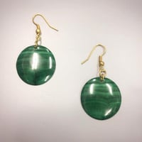 Made in Kenya　アフリカ　ケニア　マラカイト　天然石　パワーストーン　グリーン　アフリカン　ハンドメイド　ピアス　 Malachite