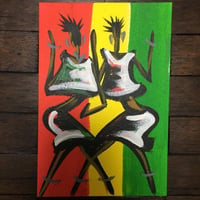 Art of Africa　ポストカード　アート　アフリカ　アフリカンアート　ガーナ　絵画　インテリア