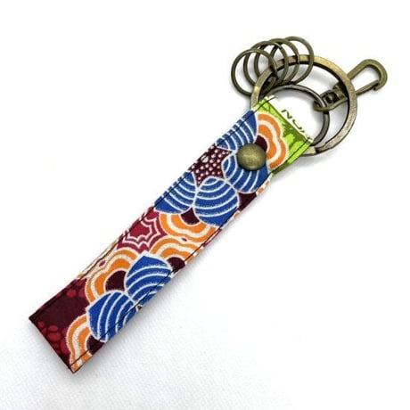 アフリカンプリント　アフリカ布　パーニュ　キテンゲ　ハンドメイド　キーホルダー　African print